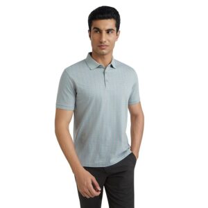 Park Avenue Men's Slim Fit Cotton Neck Half Sleeve Casual T-Shirt
